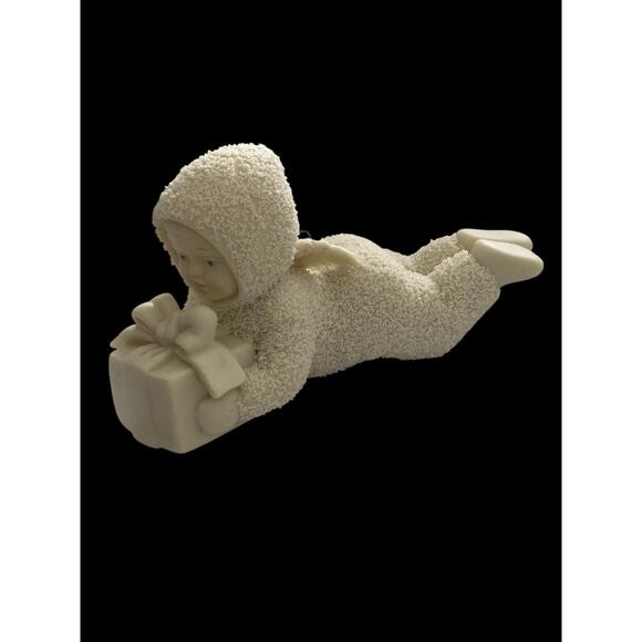 Snowbabies "Overnight Delivery" Bisque Ornament Dept 56 "Winter Tales - Picture 1 of 8
